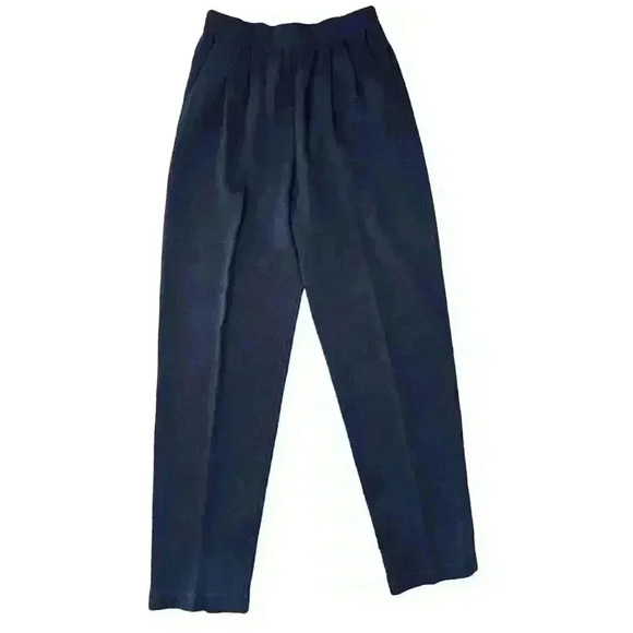 Women’s St. John Basics Navy Santana Knit Pants Size 4 - Picture 1 of 5